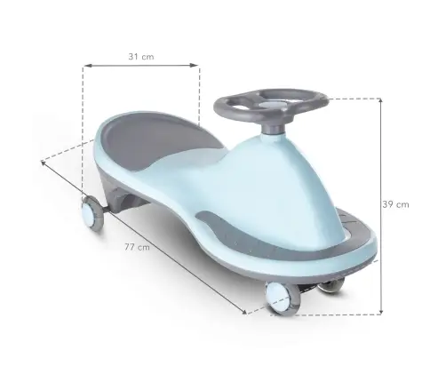 ROLLO Blue gravity ride-on toy