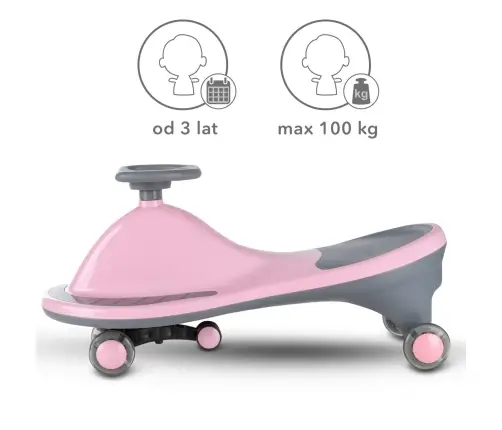 ROLLO Pink gravity ride-on toy