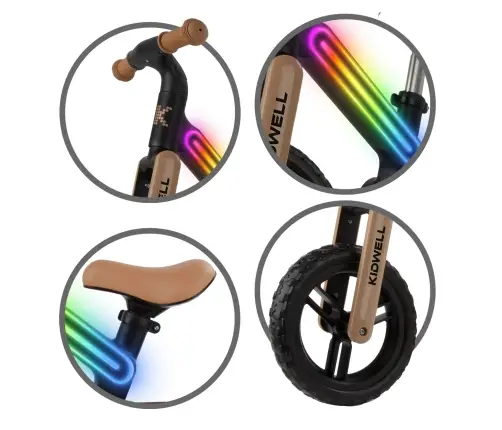 SUNO Black/Beige balance bike