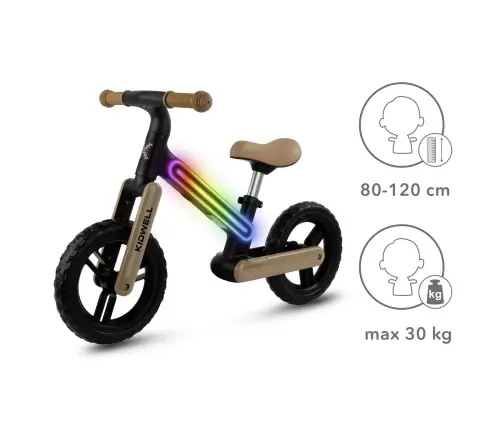 SUNO Black/Beige balance bike