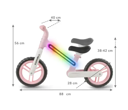 SUNO Pink balance bike