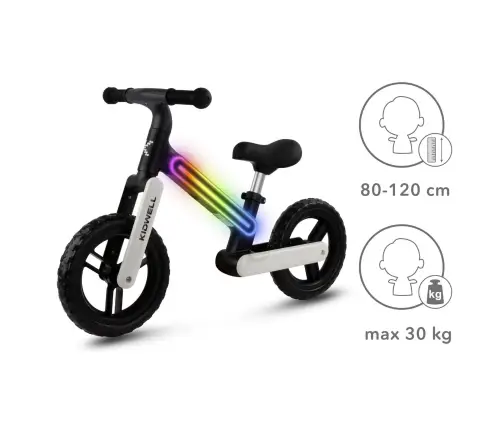 SUNO Black/White balance bike