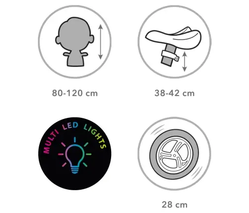 SUNO Black/White balance bike