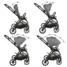 VELMONT Gray stroller with bassinet