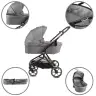VELMONT Gray stroller with bassinet