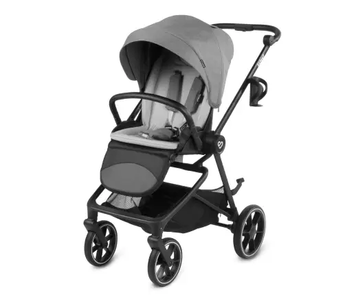 VELMONT Gray stroller with bassinet