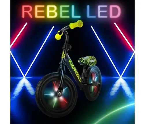 REBEL LED Neon Yellow balance bike