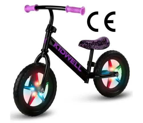 REBEL LED Neon Pink balance bike