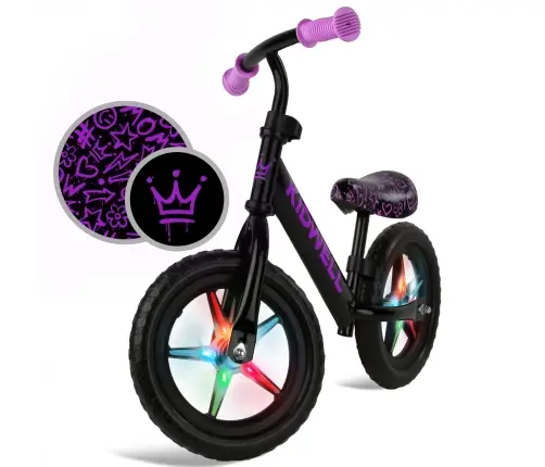 REBEL LED Neon Pink balance bike