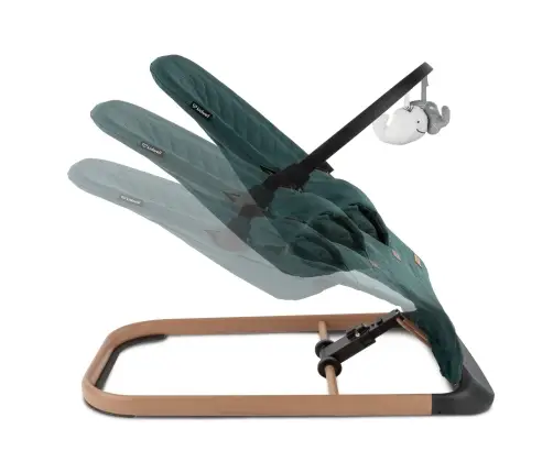 LARO Green/Wooden baby bouncer