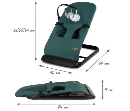 LARO Green/Black baby bouncer
