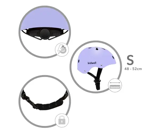 Bērnu ķivere Kidwell ORIX II Violet S