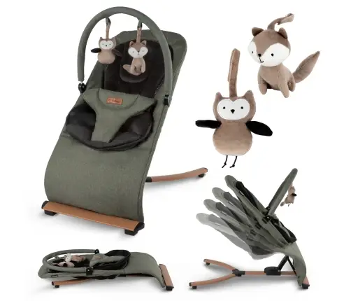 Kidwell RUBI Green/Black baby bouncer