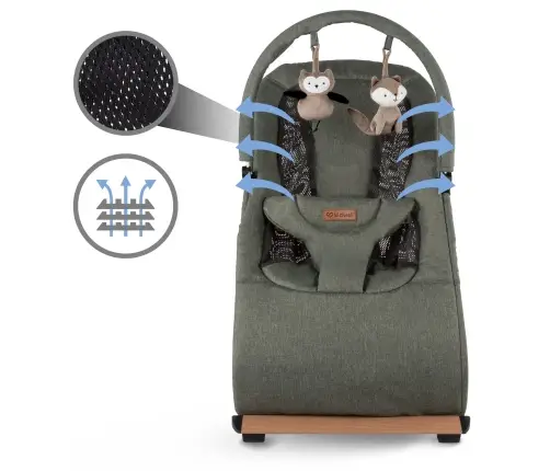 Kidwell RUBI Green/Black baby bouncer