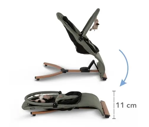 Kidwell RUBI Green/Black baby bouncer