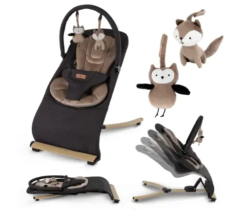 Kidwell RUBI Black/Gold baby bouncer