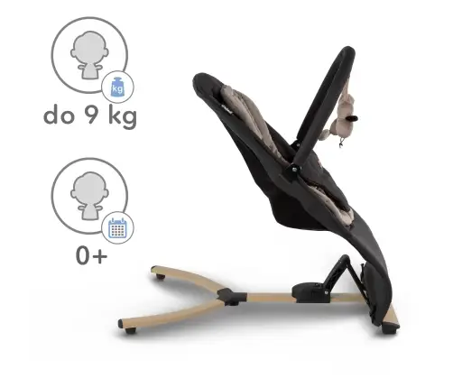 Kidwell RUBI Black/Gold baby bouncer