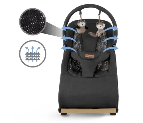 Kidwell RUBI Black/Gold baby bouncer