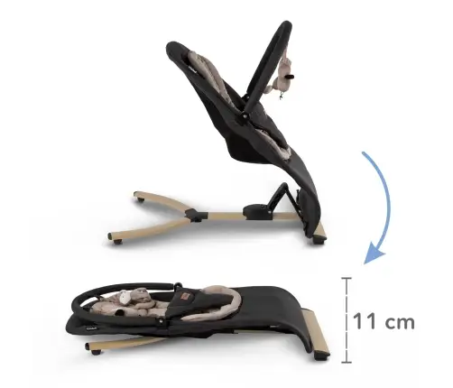 Kidwell RUBI Black/Gold baby bouncer