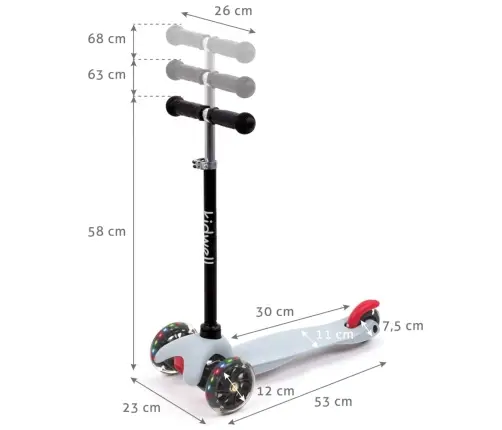 UNO Gray-Black Balance scooter