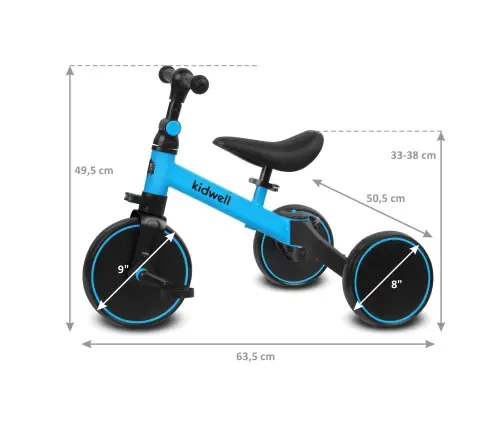 Kidwell 3-in-1 bike PICO BLUE OCEAN