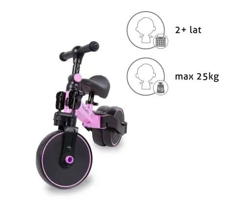 Kidwell 3-in-1 bike PICO Pink Tulip