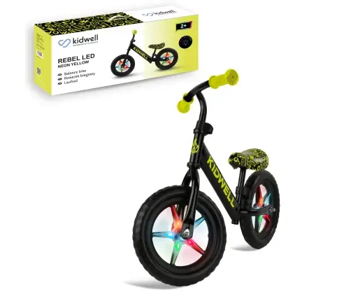 Balansinis dviratukas Kidwell REBEL LED Neon Yellow