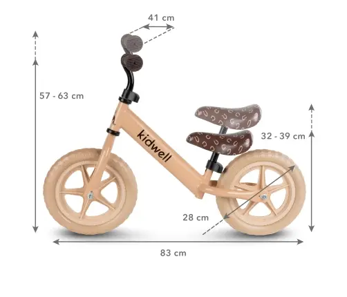 Balance bike Kidwell REBEL BEIGE