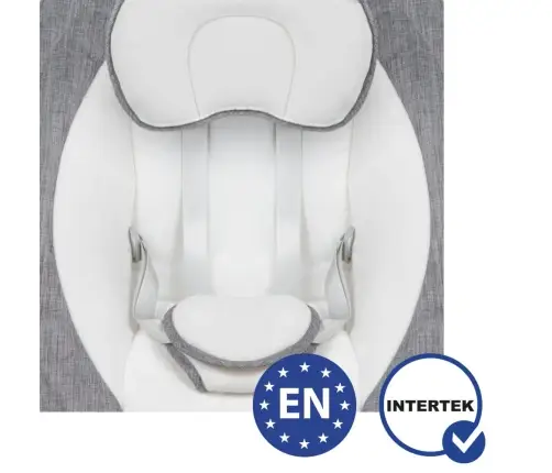 Kidwell LUXI DARK MELANGE 2-in-1 electric baby bouncer