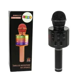 Wireless Microphone USB Speaker Karaoke Recording Model WS-858 Black Wireless Microphone USB Speaker Karaoke Recording Model WS-858 Black