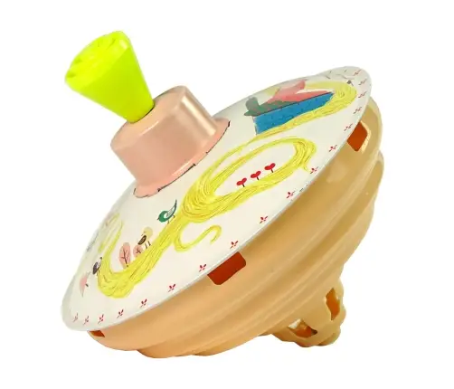 Rapunzel Spinning Top Yellow Metal