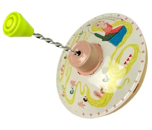Rapunzel Spinning Top Yellow Metal