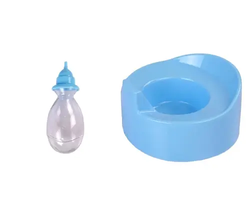 Doll 30 cm Blue Bottle Nightie Drinks