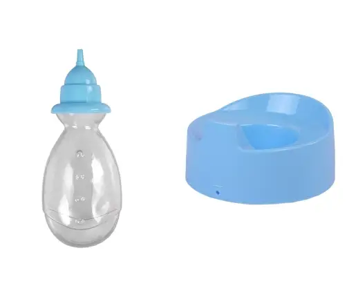 Blue Baby Doll Potty Drink Pee 24 cm Blue Baby Doll Potty Drink Pee 24 cm