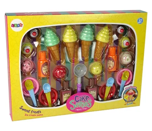 Sweet Treats Set Ice Cream Cupcakes Sauces Spoons Sweet Treats Set Ice Cream Cupcakes Sauces Spoons
