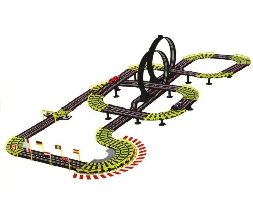 Wonderful Two-lane Racing Track 1157cm Length Wonderful Two-lane Racing Track 1157cm Length