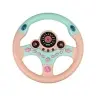 Interactive Pink Steering Wheel Driving Simulator Sounds Lights