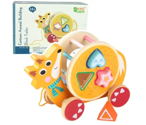 Turtle On Wheels Wooden Block Sorter Turtle On Wheels Wooden Block Sorter