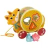 Fox to pull on wheels Wooden Blocks Sorter