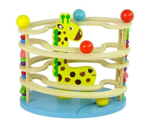 Wooden Giraffe Ball Slide Beads Wooden Giraffe Ball Slide Beads