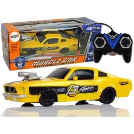 Radiovadāmā mašīna ar pulti Sports Car Classic 1:20 Yellow Pilot