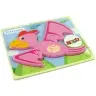 Wooden Puzzle Dinosaur Pterodactyl Pink Pliosaurs Blue