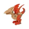 Set Dinosaur Pterodactyl with Egg DIY Screwdriver Red