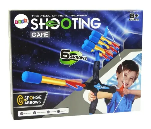 Longbow 6-shot Sport Bow for children Blue and Black Longbow 6-shot Sport Bow for children Blue and Black
