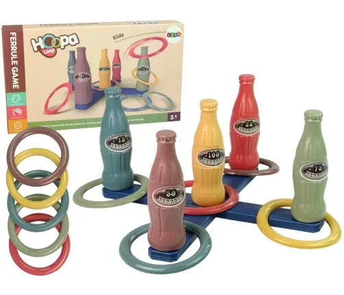 Handicraft Game Hoop Throwing Bottles with Points