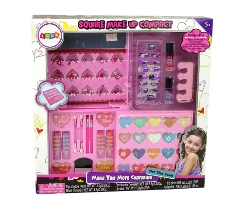 Beauty Set Big Palette Shadows Lipsticks Nail Lacquers