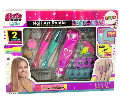 Nail Painting Set Nail Pens Glitter Dispenser Diamonds Nail Painting Set Nail Pens Glitter Dispenser Diamonds