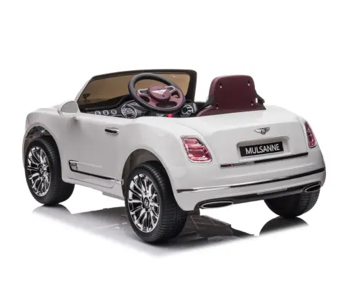 Vienvietīgs elektromobilis Bentley Mulsanne White