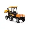 Battery-operated tractor with trailer Hercules Yellow 24V