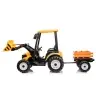 Battery-operated tractor with trailer Hercules Yellow 24V